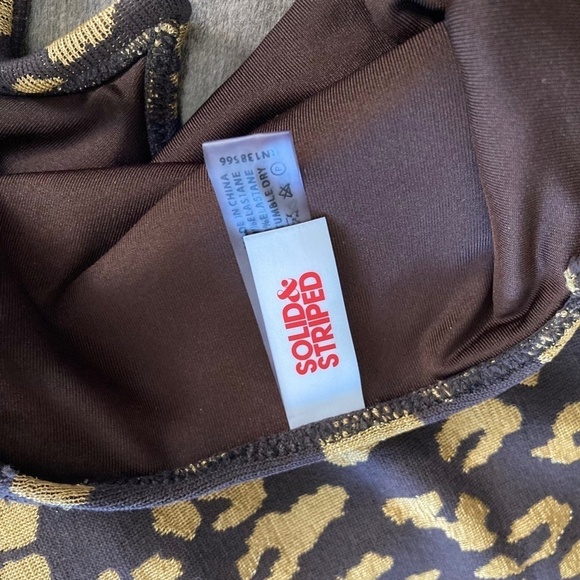 Solid & Striped Anthropologie The Taylor Leopard One Piece Swimsuit Sz XS - Picture 7 of 7